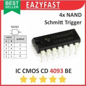 IC CMOS CD 4093 BE DIP Gerbang Logika NAND Schmitt Trigger Logic Gate CD4093BE CD4093 4093BE CD HD HCF HEF MC TC BE