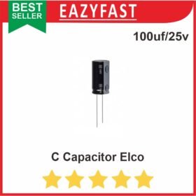 C Capacitor Elco 100uf / 25v 100uf/25v 25 volt Kapasitor Elko