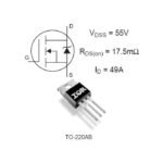 Mosfet IRFZ44 IRFZ44N N-Channel 55V 49A TO-220 - Image 3