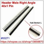Pin Header Male Jantan Siku L Bengkok 1x40 PCB 2.54mm Row Tulang Ikan - Image 3