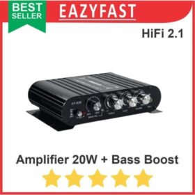 Ampli Mini Power Amplifier Speaker Aktif Stereo 20W Woofer Bass Boost