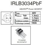 IC Mosfet IRLB3034 IRLB 3034 40V 195A N Channel Power MOS FET TO-220 - Image 4