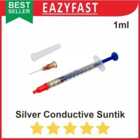 Silver Conductive Spet 1ml Paint Glue Tinta Listrik Jalur PCB