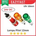 Lampu Pilot Lamp 24V DC 24 Volt Box Panel Case Casing LED Indikator 12 10 mm 12mm 10mm M10 Sedang