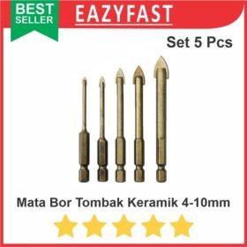 Mata Bor Tungsten Tombak Marmer Granit Kaca Keramik Set 5 Pcs 4-10mm
