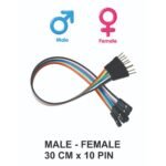 Kabel Jumper Cable Dupont 30 cm x10 Male Female Arduino Breadboard - Image 2