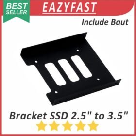Bracket Mounting SSD HDD 2.5 Inch to ke 3.5 Inch PC CPU Casing Docking Breket Dudukan Hard Disk Hardisk Enclosure Conveter