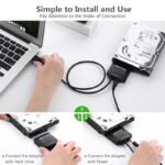 Kabel Converter USB 3.0 to SATA Adapter Reader HDD SSD Laptop Komputer 2.5 3.5 Inch External Power Port 12V DC - Image 2