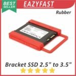 Bracket Mounting Karet SSD HDD 2.5 Inch to ke 3.5 Inch PC CPU Casing Docking Breket Dudukan Hard Disk Hardisk Enclosure Conveter