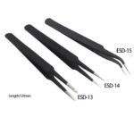 Pinset Elektronik Anti Listrik Static ESD Set 3 Pcs Plastik Plastic Nylon Carbon Fiber non Logam Konduktif - Image 2