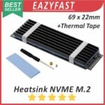 Heatsink Pendingin SSD NVME M.2 m2 Heat Sink Radiator Sirip Aluminium Cooler