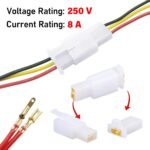 Skun Konektor Jack Socket Motor Mobil Set 200 Pcs Male Female Soket Kabel Otomotif 2.8mm 2 3 4 6 P Pin Kaki - Image 3