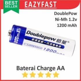Baterai Charge AA DoublePow Ni-Mh 1200mAh 1.2V Cas Recharge Rechargeable Batu Batre Isi Ulang A2
