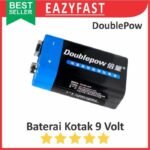 Baterai Kotak 9V DoublePow 9 V Volt Battery Batu Batre bkn ABC Alkaline