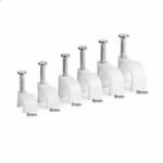 Klem Kabel Paku Dinding Tembok Beton 7mm 8mm 9mm No 7 8 9 mm Masko Supra Cable Clamp Pack 50 pcs - Image 2