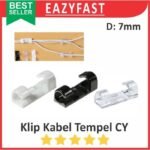 Klip Kabel Tempel CY Dinding Penjepit Perapih Cable Wire Organizer Clamp Klem Ikat Cord Holder