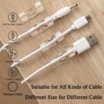 Klip Kabel Tempel CY Dinding Penjepit Perapih Cable Wire Organizer Clamp Klem Ikat Cord Holder - Image 3