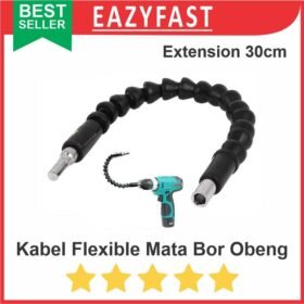 Mata Bor Obeng Hex Shank Kabel Flexible Cable Extension Shaft