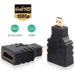 Converter Adapter Micro HDMI Male to HDMI Female Konverter Gold Plated Video VGA Full HD 1080P - Image 2