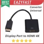 Converter Adapter 4K DP Display Port Male to HDMI Female Konverter DisplayPort Video VGA Full HD