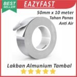 Lakban Tape Almunium 10 meter Anti Panas Bocor Air Tambal Alumunium Aluminum Foil Tambal Panci Wajan