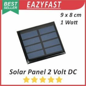 Mini Solar Cell Panel Surya PV Pembangkit Tenaga Matahari 2V 500ma 1W 2 V Volt 0.5A 0.5 A Ampere 1 W Watt