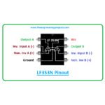 IC Dual JFET Op Amp LF353 LF 353 P N DIP Transistor Chip LF353P LF353N Operational Amplifier Ampli OpAmp - Image 2