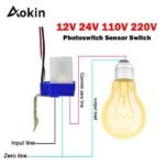 Sensor Photocell Lampu Relay Otomatis Siang Malam Fotosel LDR AC DC - Image 2