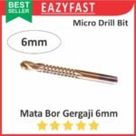 Mata Bor Gergaji Drill Bit 6mm 6 mm HSS Titanium Coated