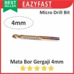 Mata Bor Gergaji Drill Bit 4mm HSS Titanium Coated