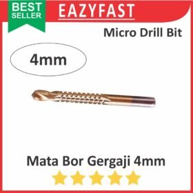 Mata Bor Gergaji Drill Bit 4mm HSS Titanium Coated