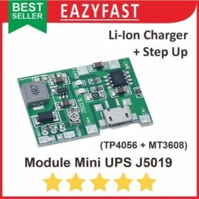 Modul J5019 TP4056 MT3608 Mini UPS Charger Lithium 18650 Step Up Boost