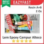 Lem Besi Epoxy Campur AB Alteco 2 Ton Oz Quick Plastic Steel Weld Bonds Dempul Kapal Aduk Hard Resin