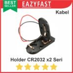 Kotak Rumah Tempat Dudukan Baterai Isi 2 Seri 2x CR2032 CR 2032 x2 Case Battery Holder