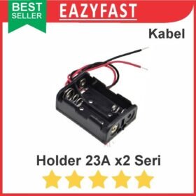 Holder Baterai 2x 23A 23 A x2 2 Seri Kotak Tempat Rumah Dudukan