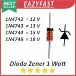Dioda Zener Diode 1 Watt 1W 12V 13V 15V 18V 1N4742 1N4743 1N4744 1N4746 12 13 15 18 V Volt 1W