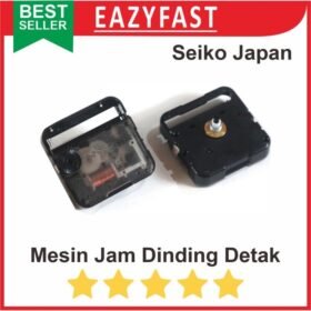 Mesin Jam Dinding Seiko SKP Japan Taiwan Quartz Detak Sweep Silent