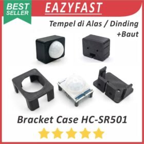 Bracket Case Casing Box Motion Sensor Gerak PIR HC-SR501 SR501 Tempel Tembok Dinding Dudukan Holder