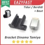 Bracket Klem Dudukan Dinamo Mini Mainan Tamiya Baterai Batre AA DC 3V 5V 6V 3 5 6 V Volt Berdiri Tidur Vertikal Horizontal Clamp