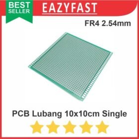 PCB Lubang IC 10x10 10x10cm Single Layer Bolong Titik Matrix Fiber FR4