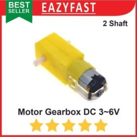 Dinamo Motor DC Gearbox Gear Box Robot Mobil Car Kuning 3 - 6