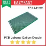 PCB Lubang IC 8x12 8x12cm Double Layer Bolong Titik Matrix Fiber FR4