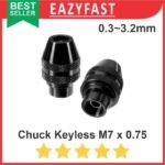 Multi Chuck M7 Keyless Tanpa Collet Mini Grinding Bor Dremel Grinder