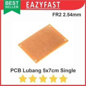 PCB Lubang IC 5x7 5x7cm Single Layer Bolong Titik Matrix Pertinak FR2
