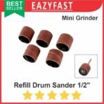 Refill mata Amplas Ring 1/2" Mini Grinder Kertas Pasir Bulat Drum