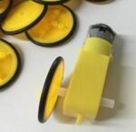 Roda Ban Robot Mobil Motor Dinamo DC Gearbox Yellow Kuning Slim Wheel - Image 2