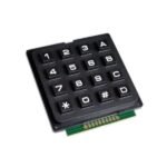 Keypad Timbul Matrix 4x4 16 Rubber Push Button Plastik Hitam Pertamini - Image 2