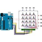Keypad Timbul Matrix 4x4 16 Rubber Push Button Plastik Hitam Pertamini - Image 3