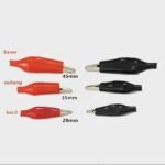 Capit Buaya Jepit Kabel listrik 1 set hitam merah - Image 3