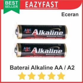 Baterai ABC Alkaline AA A2 Jam Dinding Satuan Ecer Eceran